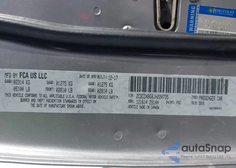 2018 Dodge Charger Sxt Rwd из США, поврежденный, VIN 2C3CDXBG8JH220735